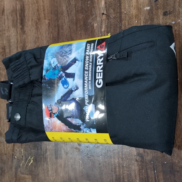 NWT Gerry Snow pants with removable suspenders Kids small 7/8 - Picture 2 of 3